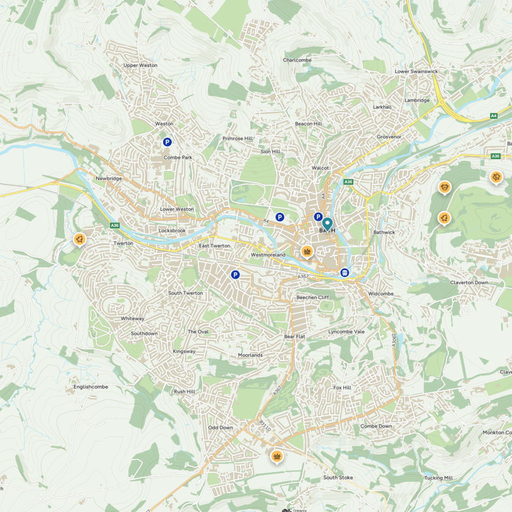 Map of Bath