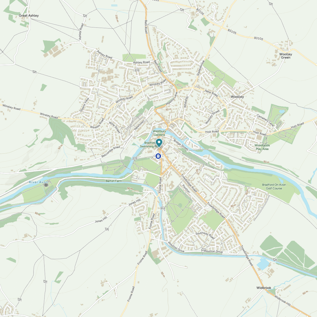 Map of Bradford-on-Avon